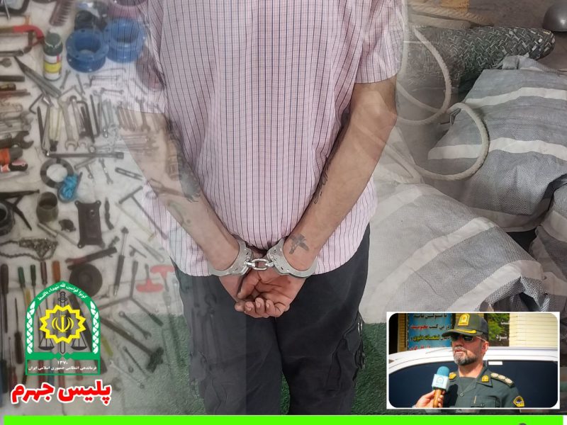 دستگیری سارقین باغات و ادوات کشاورزی و کشف ۲۰ میلیارد اموال مسروقه