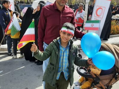 کلاژ ویدیویی جشن انقلاب در شهرستان‌ جهرم