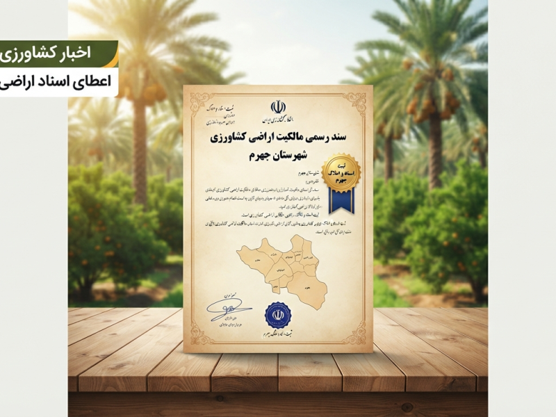 صدور ۷۹۵ سند کشاورزی در جهرم