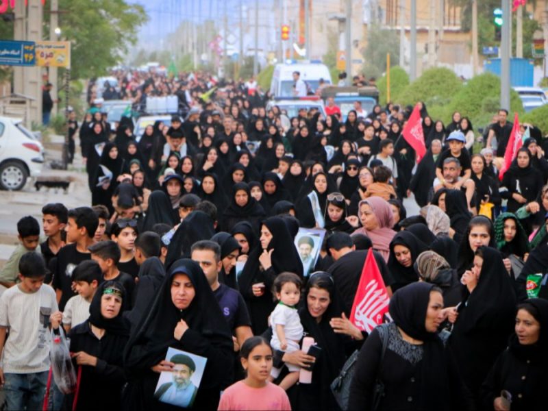 مراسم جاماندگان اربعین در جهرم برگزار شد